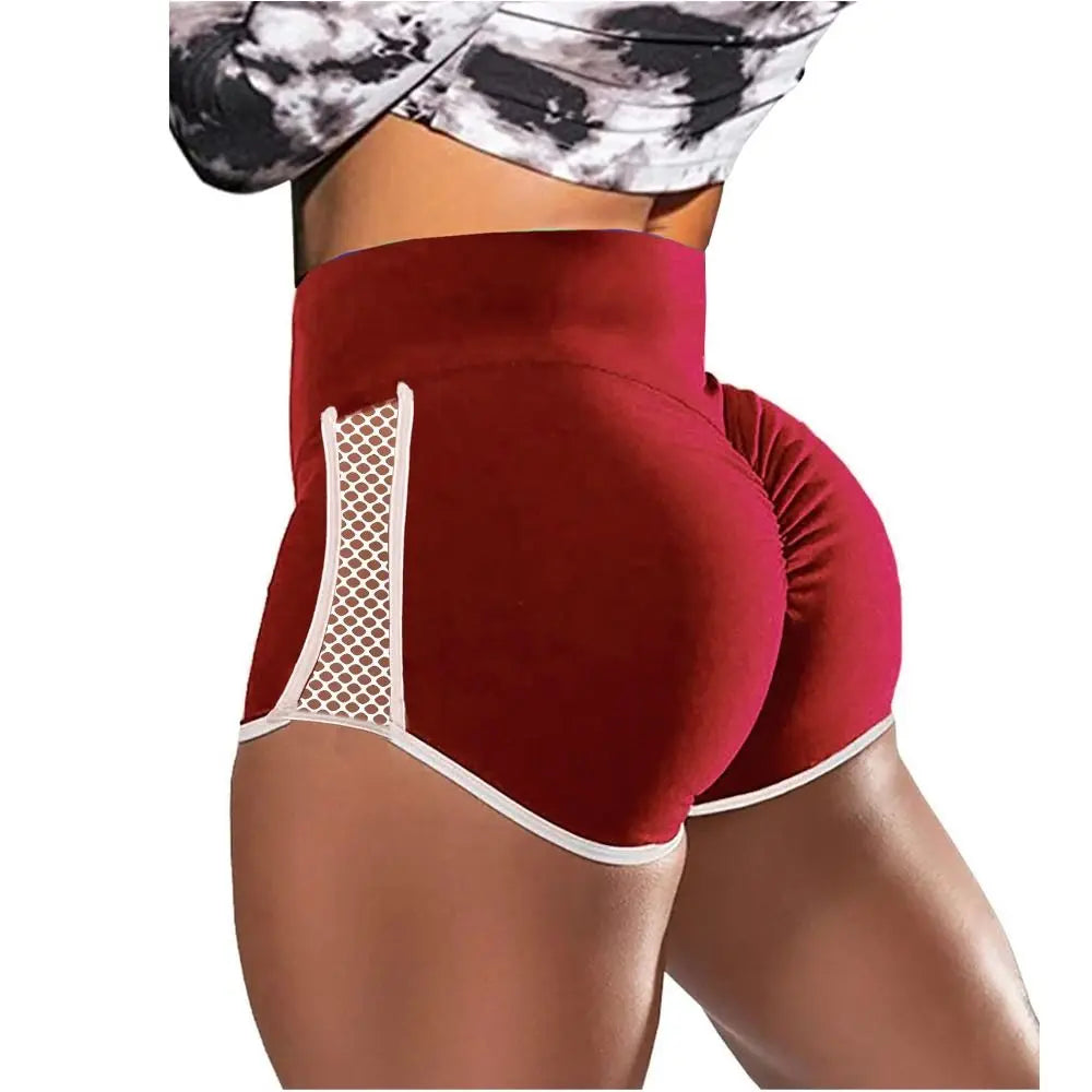 Side Hollow Out High Waist Shorts