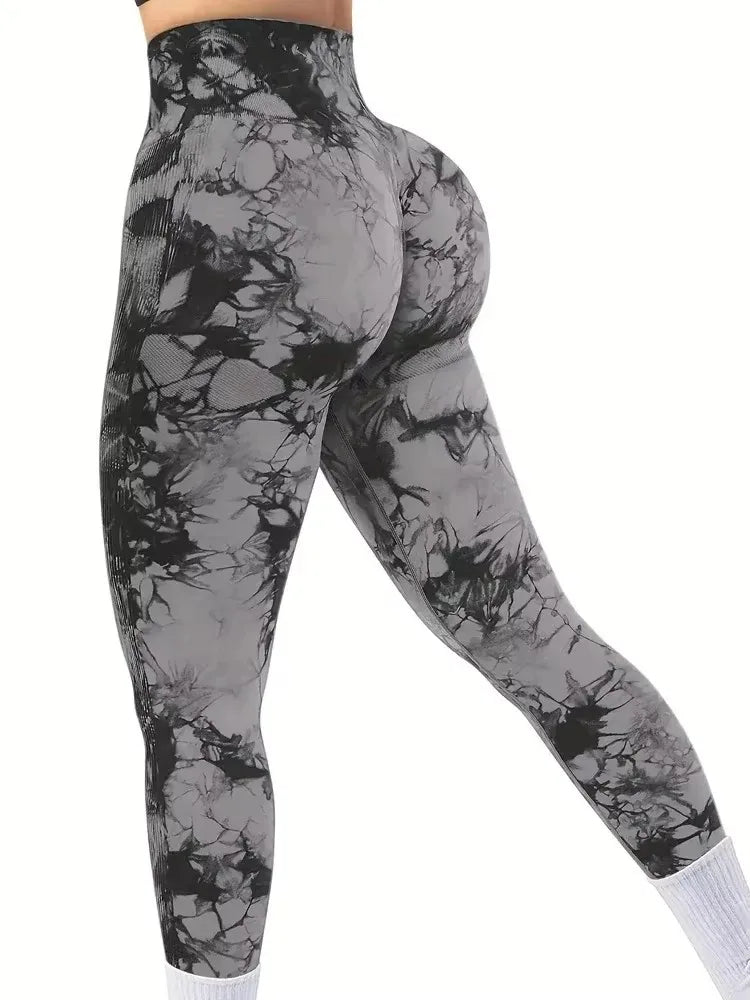 Tie Dye  High Waist Lifts Butt Tummy Control Leggings