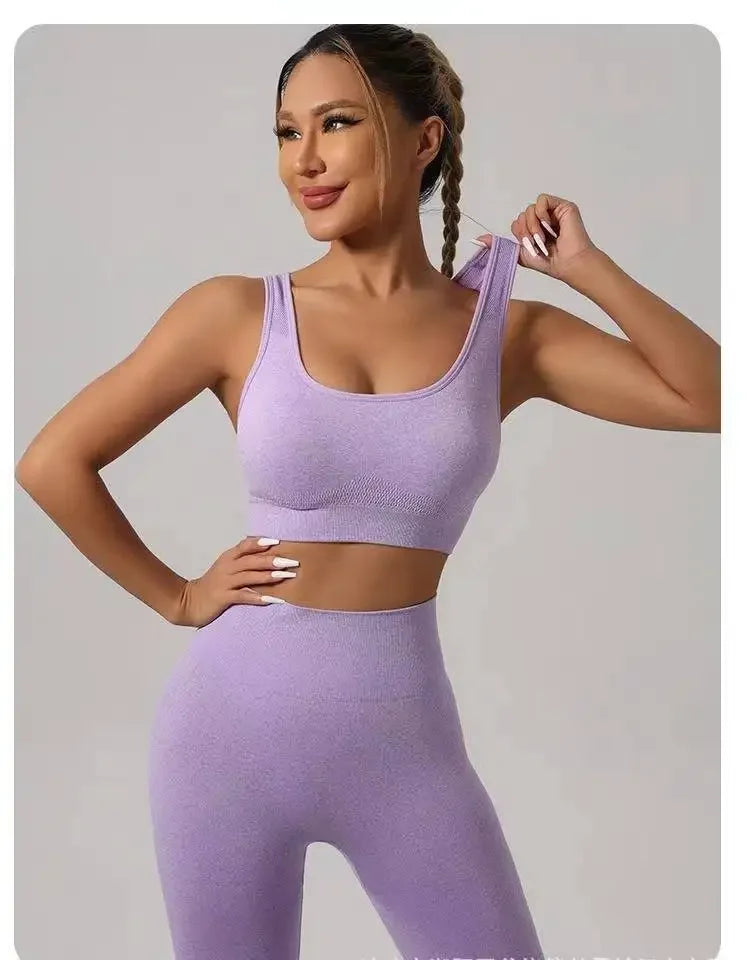Two-piece Sports Bra+ Booty Lifting Leggings