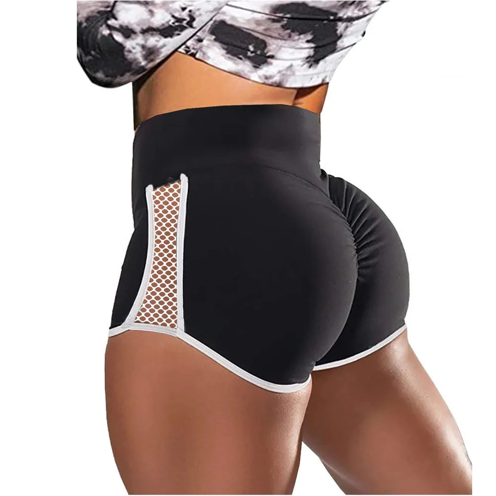 Side Hollow Out High Waist Shorts