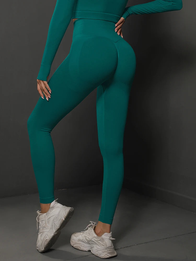 Booty Lifting Gym Leggings Seamless High Waist