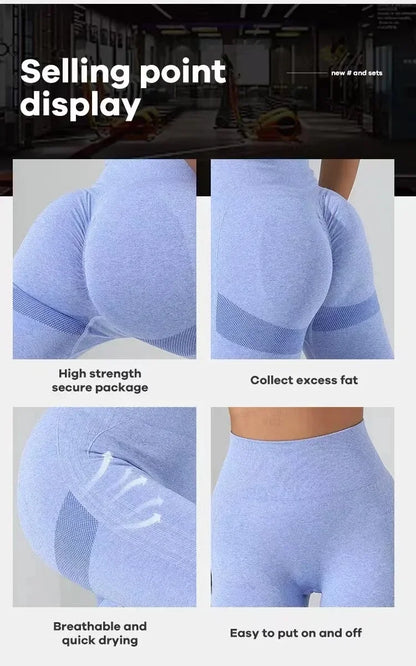 Two-piece Sports Bra+ Booty Lifting Leggings