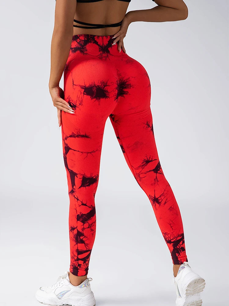 Tie Dye  High Waist Lifts Butt Tummy Control Leggings