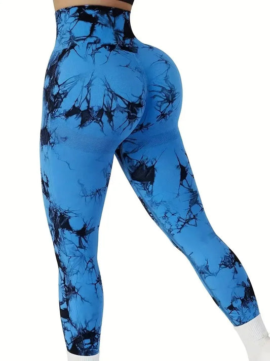 Tie Dye  High Waist Lifts Butt Tummy Control Leggings