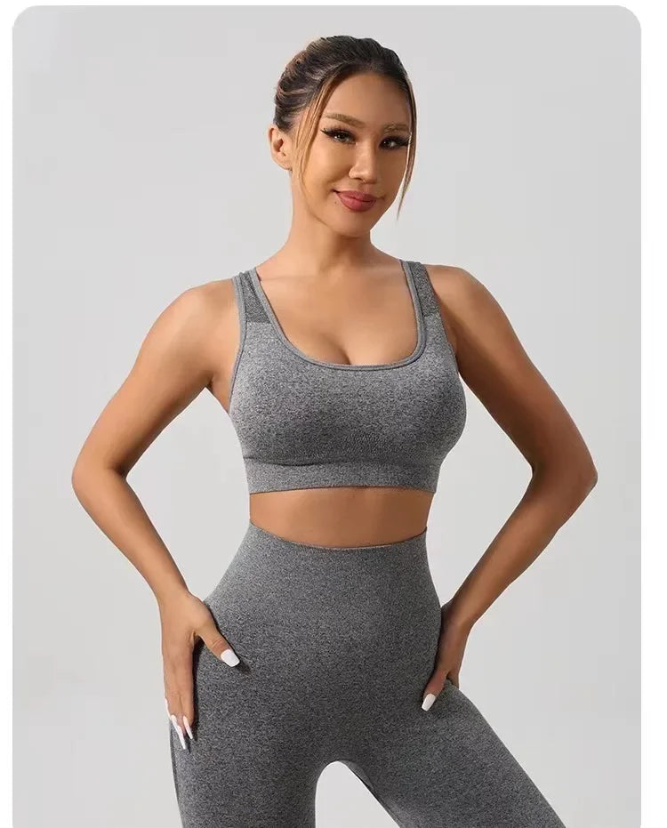 Two-piece Sports Bra+ Booty Lifting Leggings