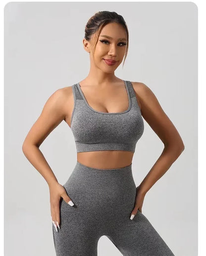 Two-piece Sports Bra+ Booty Lifting Leggings